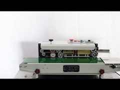 FR-770 Horizontal Continuous Band Sealer Liquid Beverages Pet Food Continuous Bag Sealing Machine