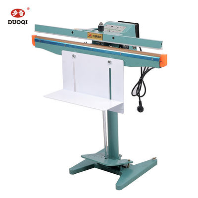 Простая в эксплуатации DUOQI PFS-650*1 Продовольственная промышленность Алюминиевая рама Педальная педальная уплотнительная машина