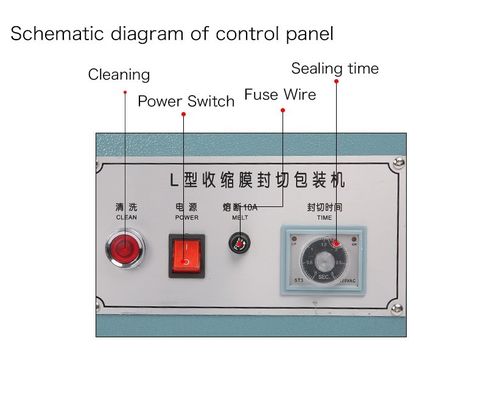 DUOQI 380L L-type Plastic Foil Film Bags Sealing Cutting Machine for L-shaped Bags (машина для резки пластиковых пакетов из фольги)
