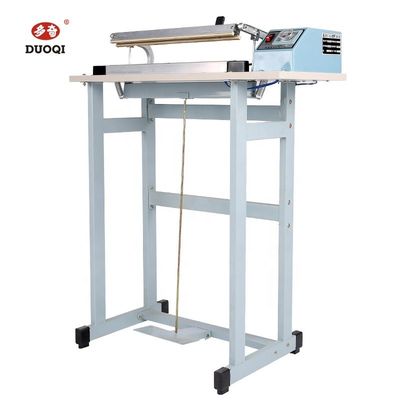220V DUOQI SFTD-600 CE Железный педаль ноги Enseal Sealer Bag Sealer с ножом Тепловой герметизатор Полуавтоматическая герметизаторная машина